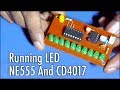 LED Chaser Using NE555 And CD4017