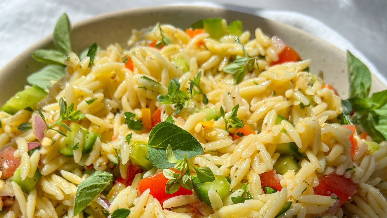 Orzo Pasta Salad Recipe - The Modern Nonna