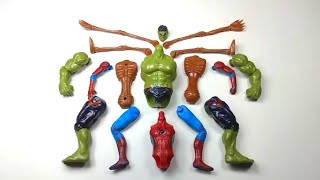 Merakit Mainan Hulk Smash, Sirenhead, and Spiderman - Avengers-