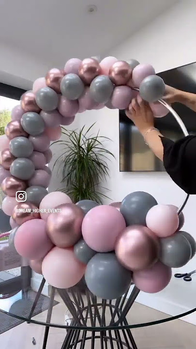Let's make a super easy balloon garland! We use the fishing line method and  it works so well! 