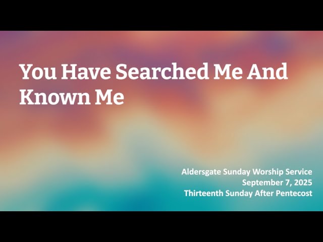 Sunday Worship, 09.07.2025