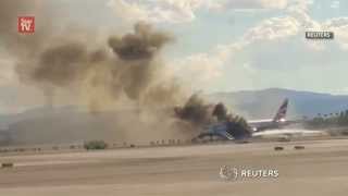 Amateur video of fire on British Airways flight