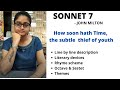 Sonnet 7 By John Milton How Soon Hath Time The Subtle Thief Of Youth Literary Devices In Hindi Sonnet 7 By John Milton How Soon Hath Time The Subtle Thief Of Youth Literary Devices In Hindi