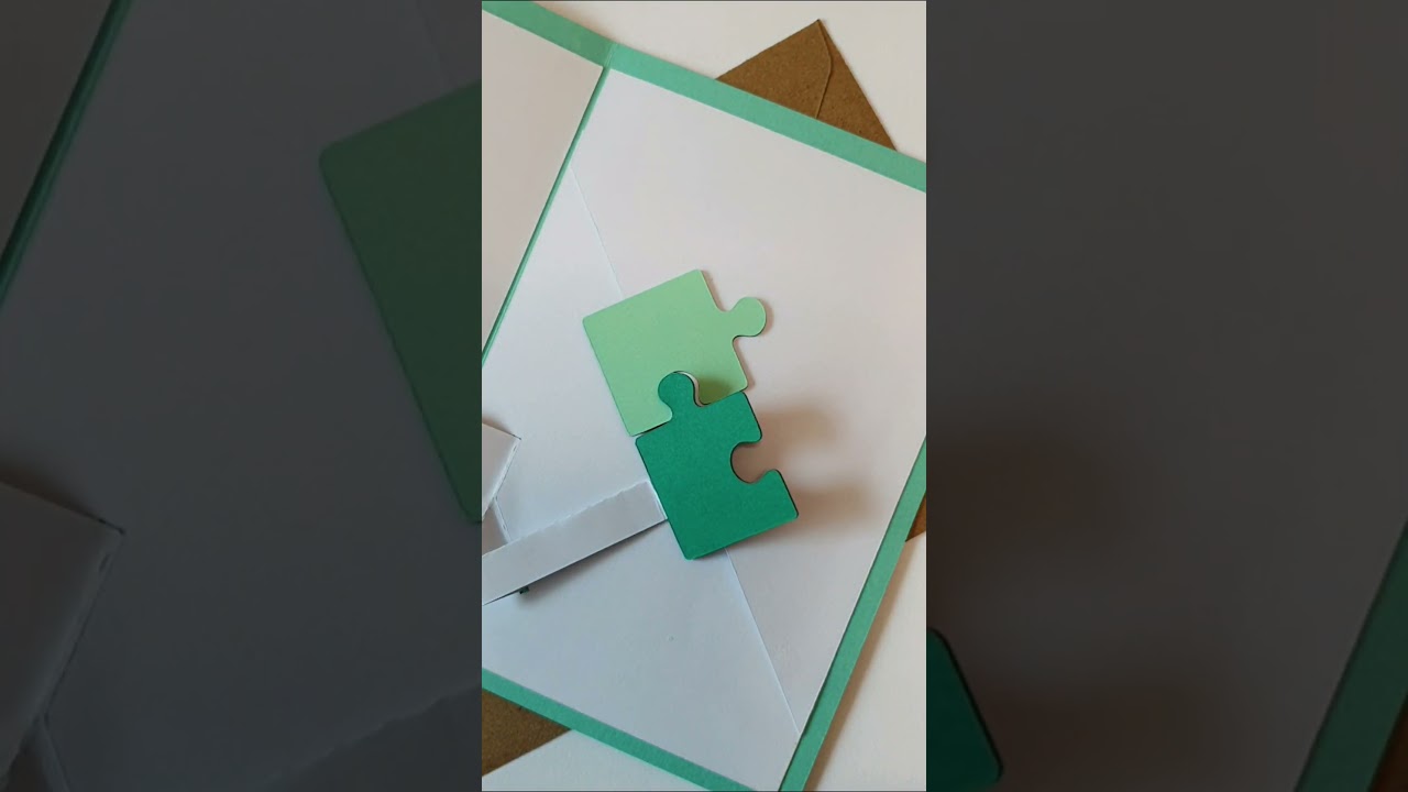 Puzzle Piece Pop-Up Card Zoom - Animated Jigsaw Puzzle Greeting Card