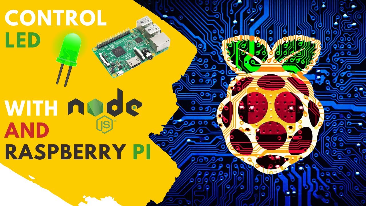 How to Control LED with Raspberry Pi and Node.js #IOT - YouTube