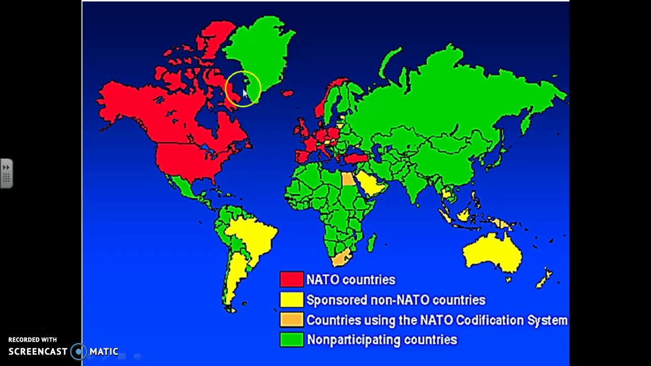 Военно политическая карта. Карта НАТО. Военно политические Альянсы.