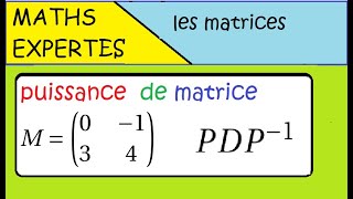 Terminale Maths Expertes Les matrices GRAND CLASSIQUE exercice puissance d une m