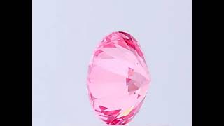 IGI Certified 0.55 Carat Ideal Cut Round Pink Lab Grown Diamond FVPI Color, VS1 Clarity