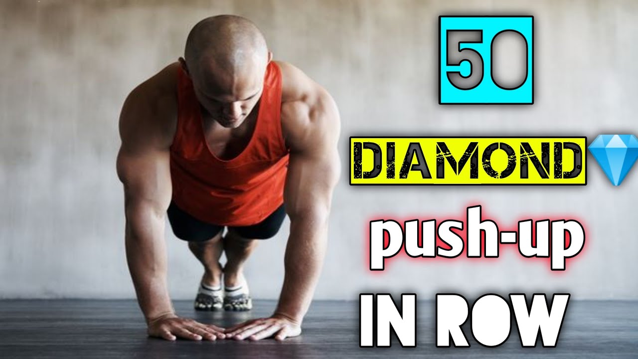 50 diamond push up in row||Body weight exercise||Nitin arya - YouTube