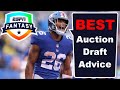 How to Dominate Your Auction Draft | 2020 Fantasy Football