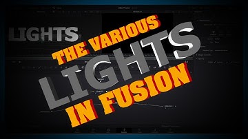 Davinci Resolve 17 Tutorial The Various 3D lights in FUSION