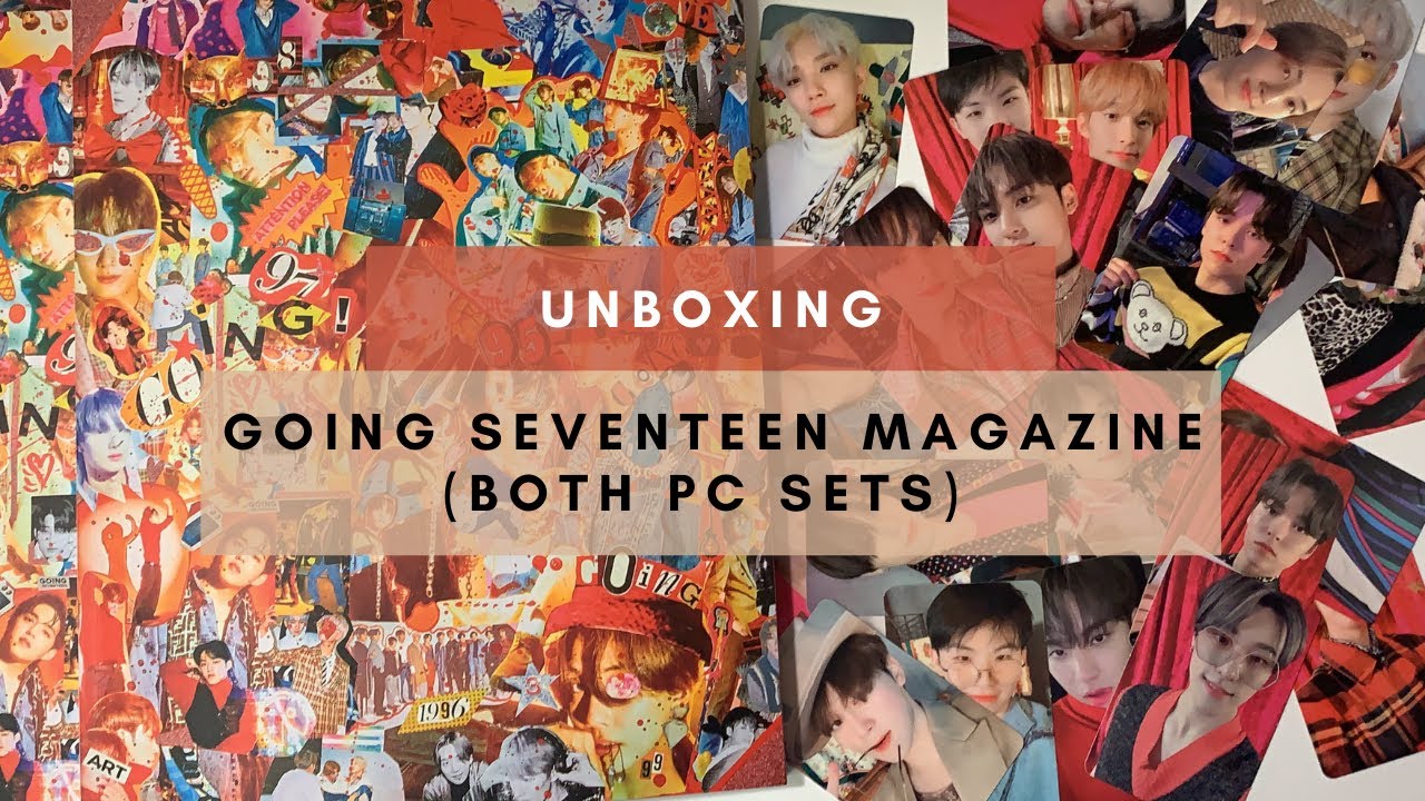 ☆ chatty unboxing ☆ Seventeen 세븐틴 Going Seventeen Magazine (both photocard  sets) - YouTube