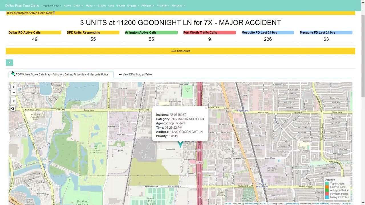 How To Use the NOW Tab on Dallas Real-Time Crime - YouTube