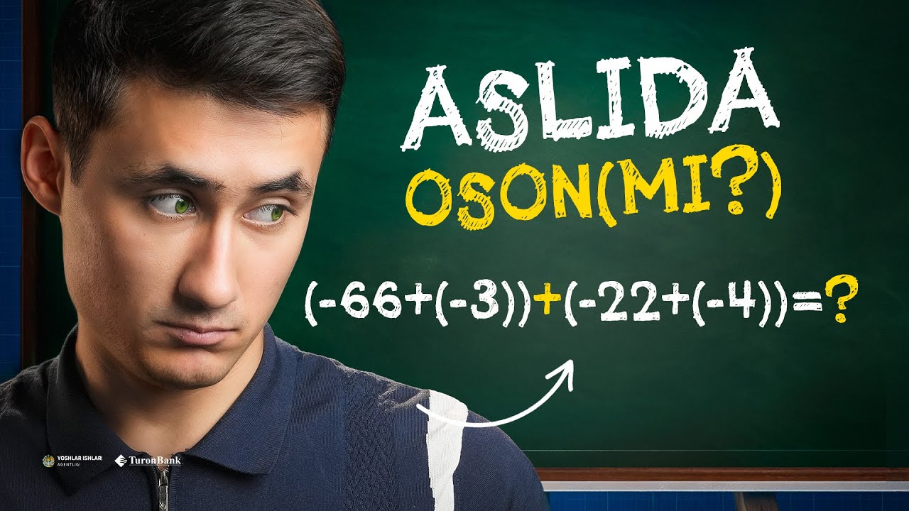 Musbat va manfiy sonlarni qo‘shish | 6-sinf Matematika #32