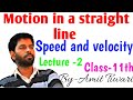 CLASS 11,Motion in a straight line 02 || speed and velocity ||