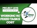 How to Work with Fixed Task Costs in Microsoft Project 2016