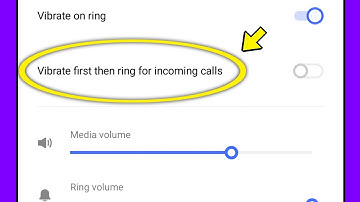 Vibrate first then ring for incoming calls setting