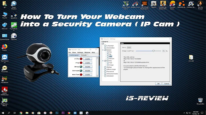 How To Turn Your Webcam into a Security Camera ( IP Cam )