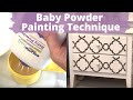 Mix baby powder and Elmer's glue with paint for this gorgeous technique! | Hometalk