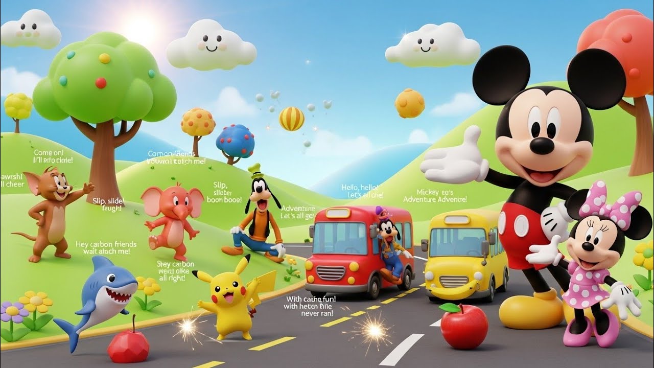 Mickey & Minnie’s Funny Friends Cartoon Party 🎈😂🌈