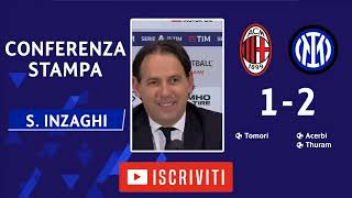 Conferenza stampa di Simone Inzaghi dopo Milan-Inter 22/04/2024
