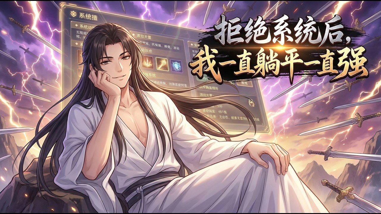 ❗【爽漫】《拒絕系統後，我一直躺平一直強》第1-77集：王陽穿越修真界被系統追著求綁定，只想躺平的他pua系統不斷進化，最後進化成了獨斷萬古躺平無敵系統