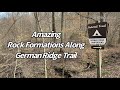 Amazing rock formations along german ridge trail