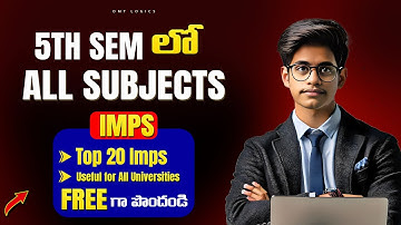 5th Sem Important Questions || All Subjects Important Questions - 5th Sem Degree