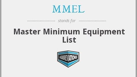 All about MMEL | MEL | CDL | Importance of their requirements