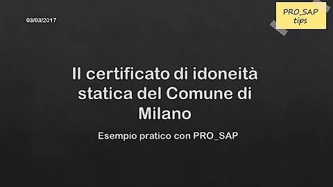 Quanto costa il certificato di idoneità statica?