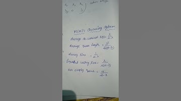 pg trb maths operation research important formula Queueing system