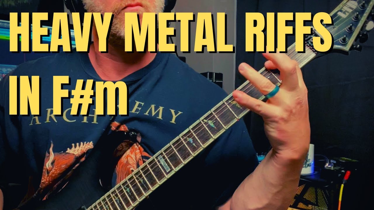 3 Heavy Metal Riffs in F Sharp Minor - Lessons with Guitar Tabs - YouTube