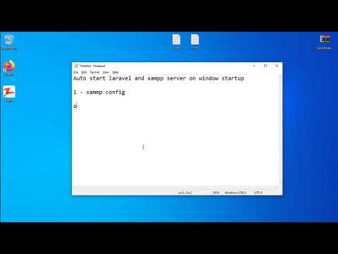 Auto Start Laravel & Xammp Server on Windows Startup