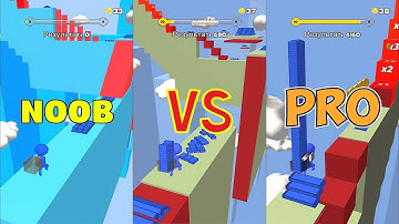 NOOB vs PRO | STAIR RUN Voodoo(ios)