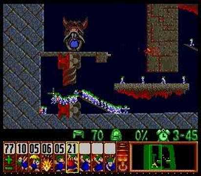 Lemmings - Mayhem Level 2 Solution