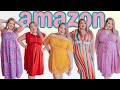 TRYING ON THE BEST-RATED AMAZON DRESSES | spring 2021 plus size fashion