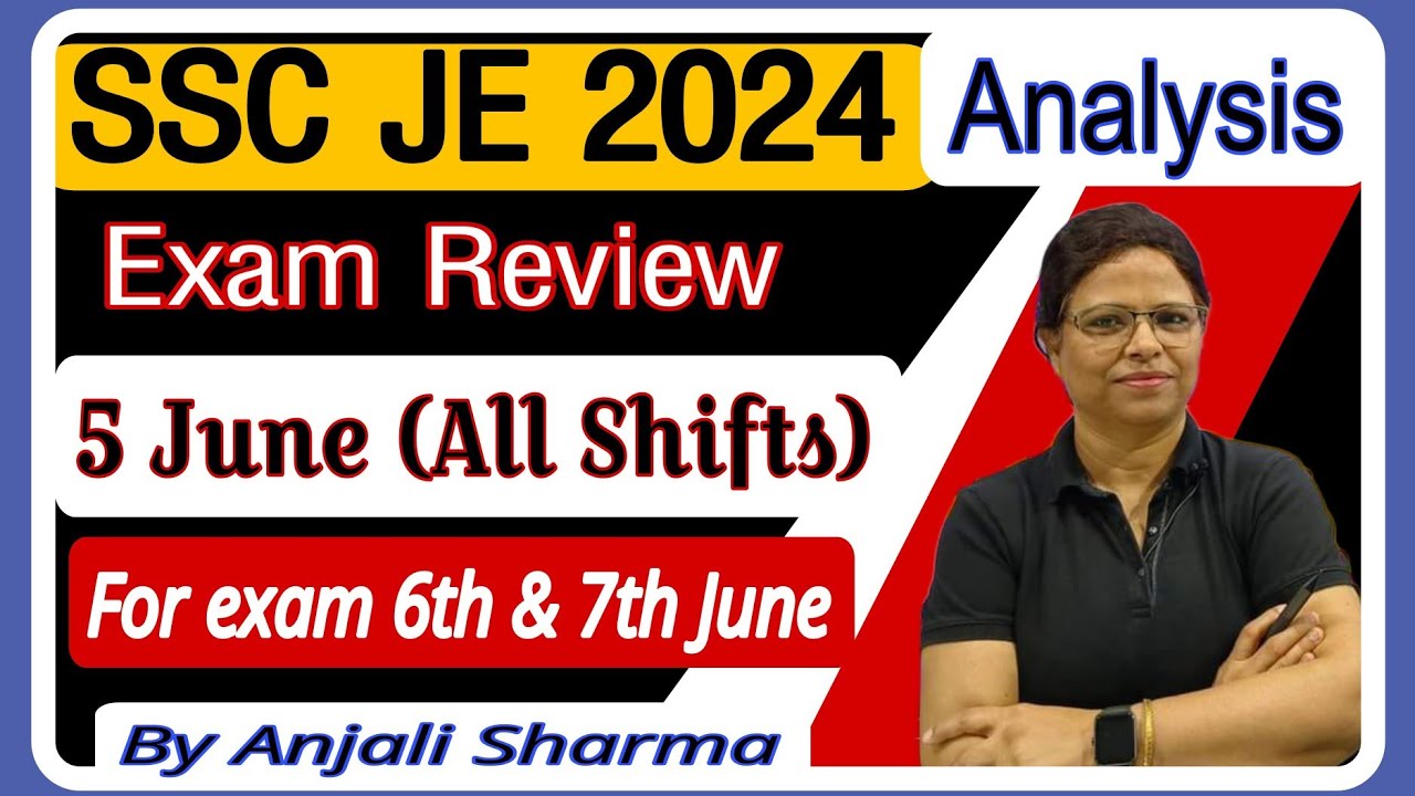 SSC JE EXAM ANALYSIS 2024 | SSC JE EXAM REVIEW TODAY | 5 JUNE 2024 EXAM ...