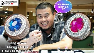 Natural Blue Sapphire No heat, Tanzanite, Ruby Burma, Yellow Sapphire, ( Azwar - Pasar Rawa Bening )