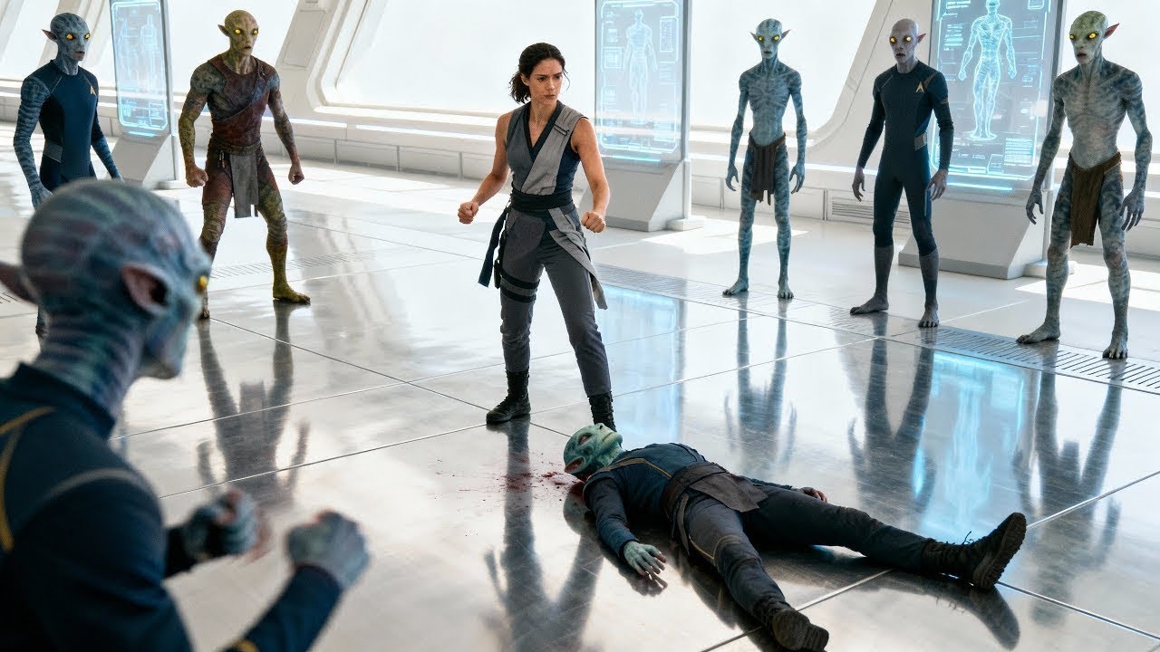 Инопланетный хулиган рассмеялся: «Ну, ударь меня!» — она ударила, и он больше не встал