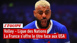 La France remporte la Ligue des Nations de volley-ball en battant les Etats-Unis