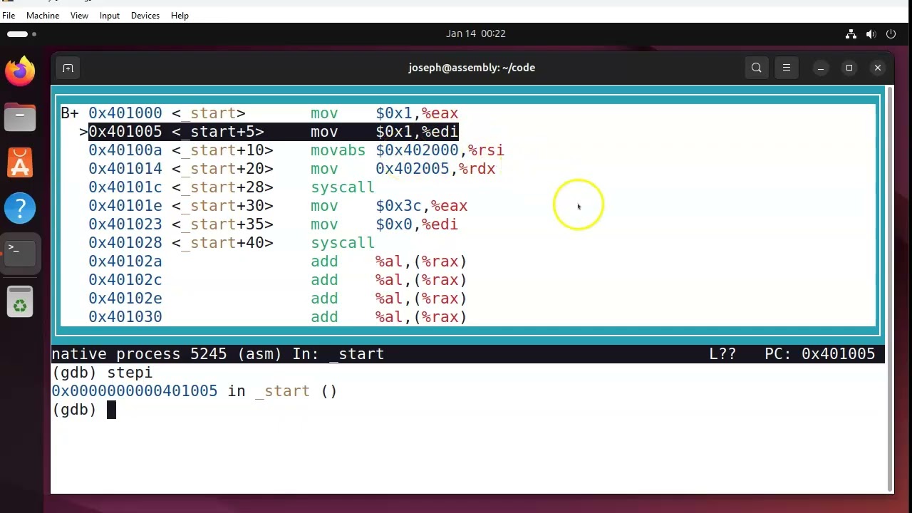 gdb く x86-64 Assembly - gdb - YouTube