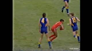 Jamie Lawson does a Roy Cazaly for Sydney Swans in 1992. screenshot 4