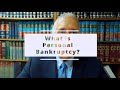 What is personal bankruptcy?