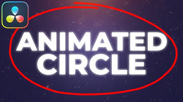 How To Make An Animated Circle In Davinci Resolve Tutorial