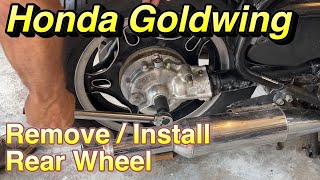 Honda Goldwing | Remove and Install Rear Wheel