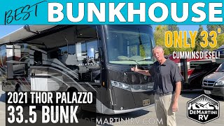 Best Bunkhouse Motorhome  2021 Thor Palazzo 33.5