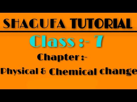 Physical and chemical changes | Examples of physical changes | Class 7 ...