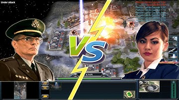 Generals Zero Hour - Challenge - General Townes vs General Leang - Hard Difficulty