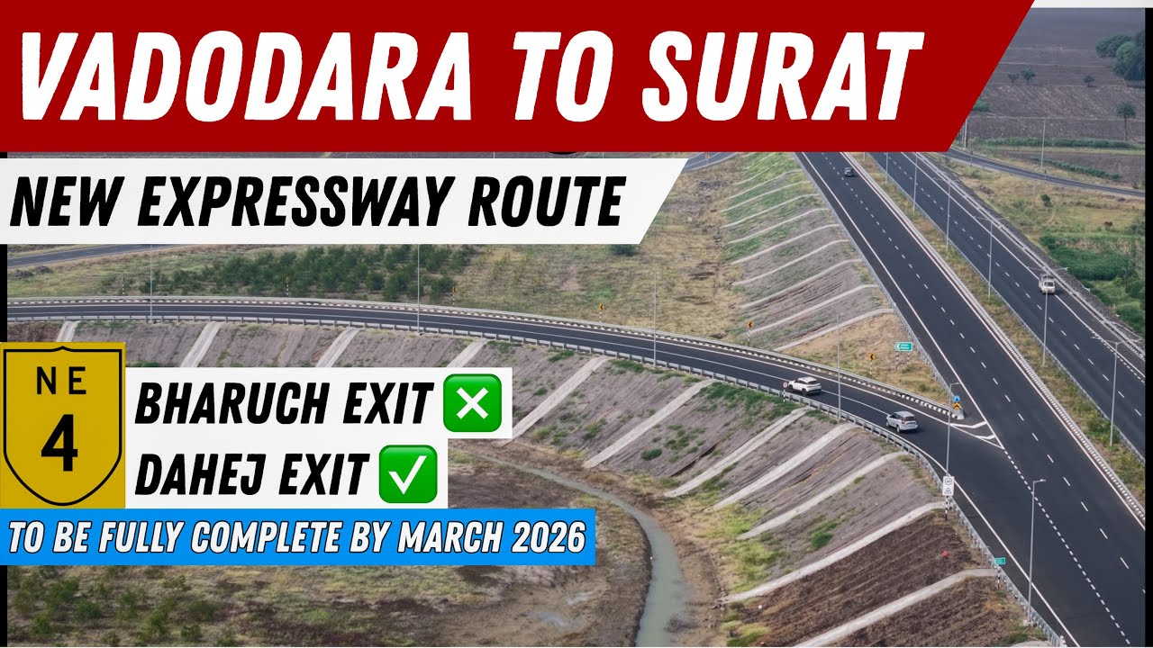 New Expressway Route For Vadodara To Surat || Return Journey To Surat || Stucked At Pungam 2026 