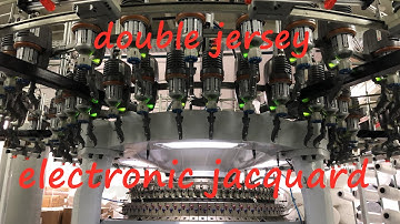 circular knitting machine electronic jacquard interlock BUEN KNIT